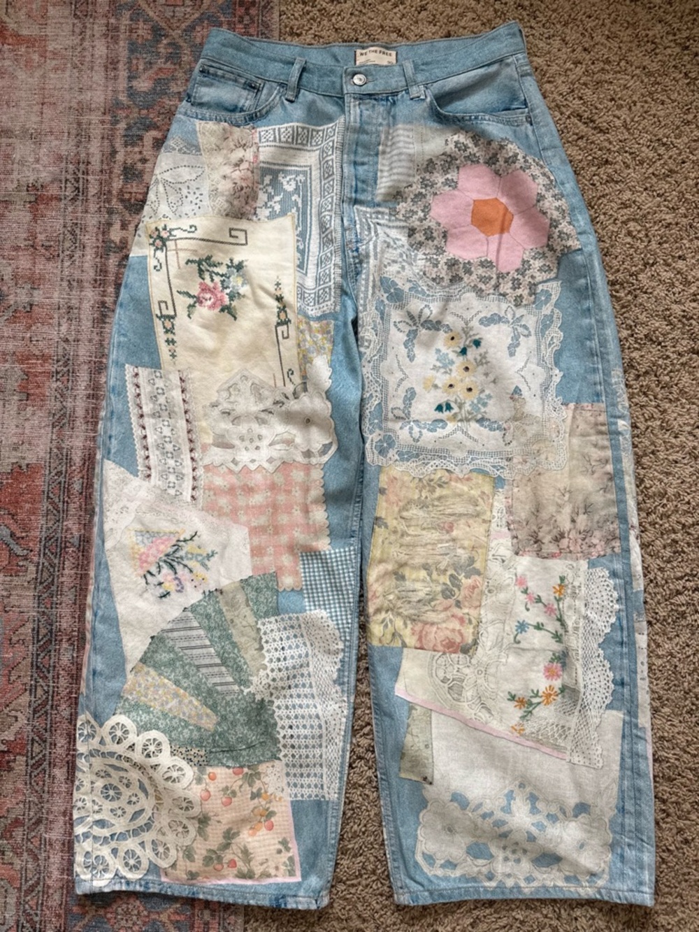 We The Free Illusions Printed Relaxed Jeans - Picture 2 of 5